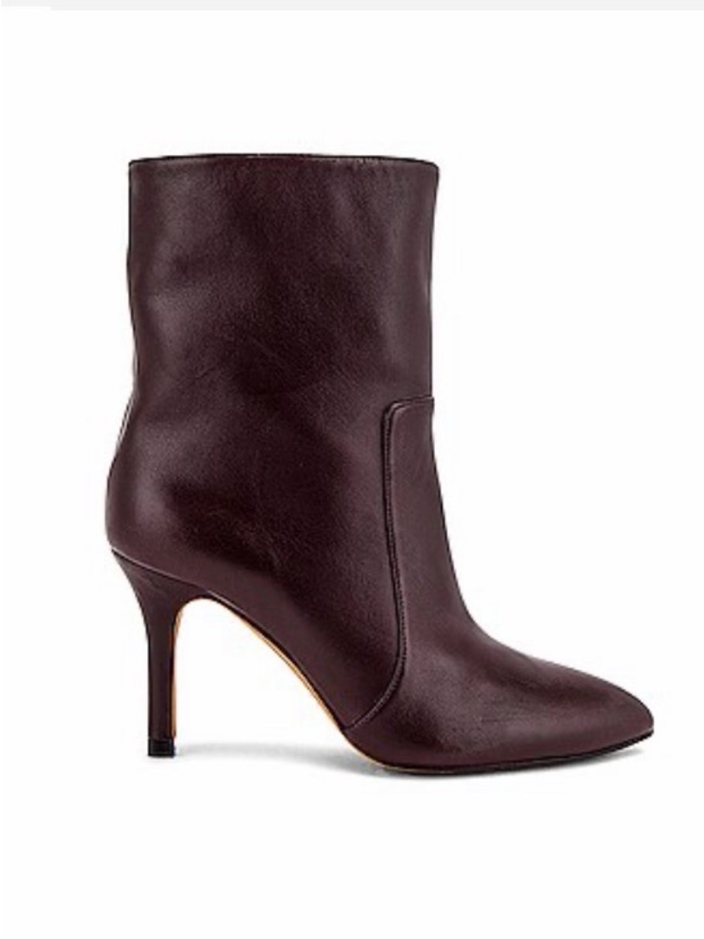Toral Burgandy Pointed Leather Boots